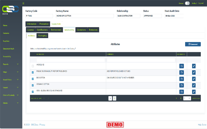 Environmental & Sustainability